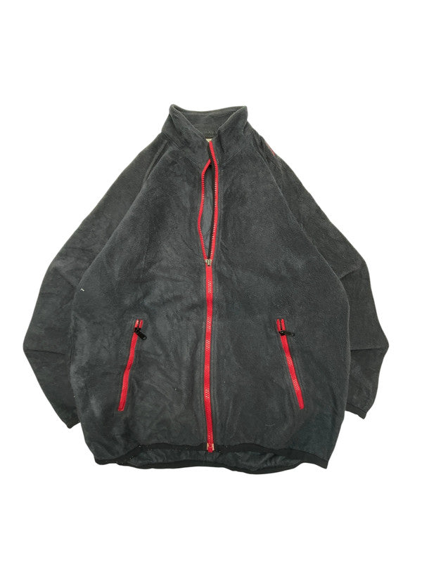 90s Black Adidas Fleece Jacket Men's Small