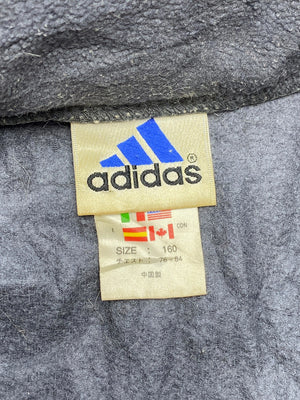 90s Black Adidas Fleece Jacket Men's Small