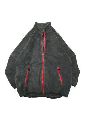 90s Black Adidas Fleece Jacket Men's Small
