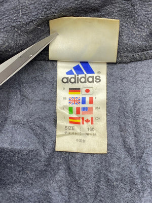 90s Black Adidas Fleece Jacket Men's Small