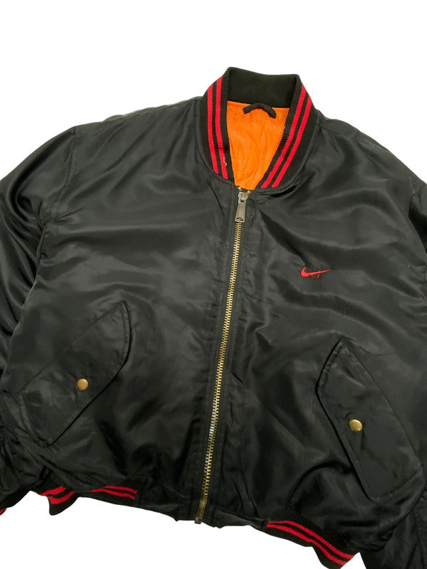 Black Bomber Jacket MA-1 Men's XL