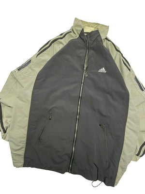 Vintage Grey Adidas Windbreaker Men's XL