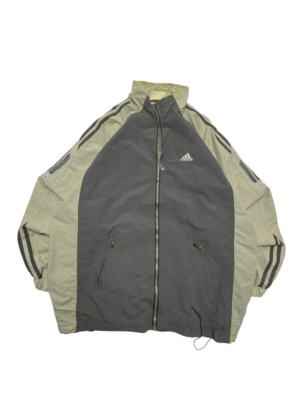 Vintage Grey Adidas Windbreaker Men's XL