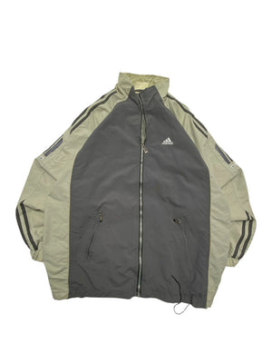 Vintage Grey Adidas Windbreaker Men's XL