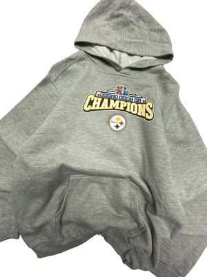 Grey Reebok NFL Steelers Hoodie Women's XL