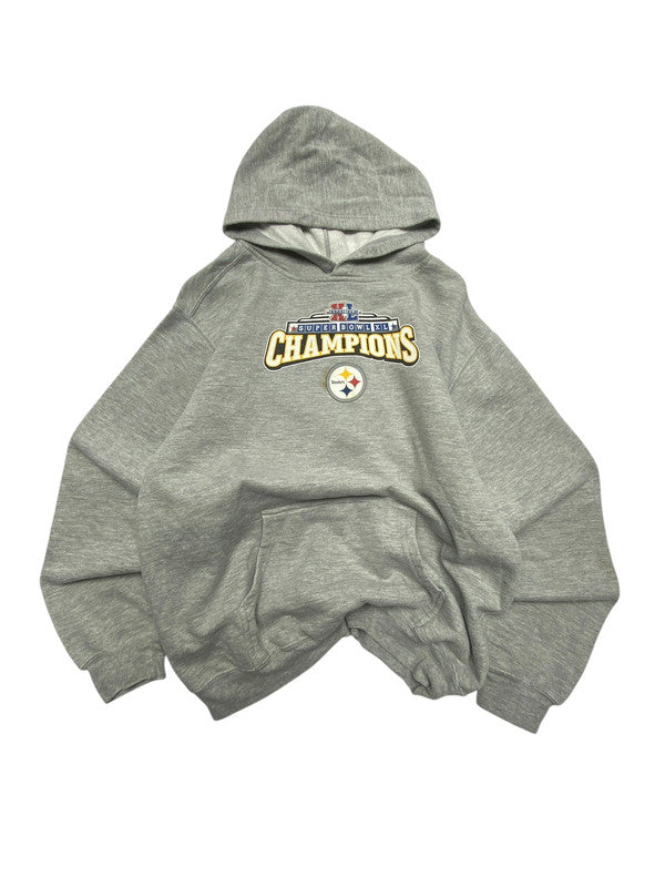 Grey Reebok NFL Steelers Hoodie Women's XL