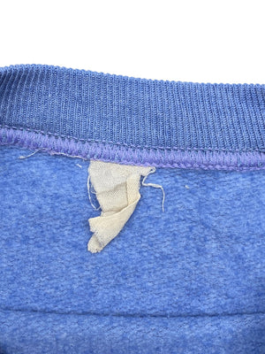 Blue Embroidery Sweatshirt Men's Large