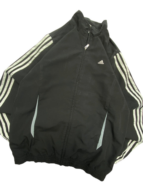 00s Black Adidas Tracksuit Jacket Youth's XL