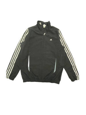 00s Black Adidas Tracksuit Jacket Youth's XL