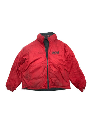 Black-Red Helly Hansen Reverse Puffer Jacket Men's Medium