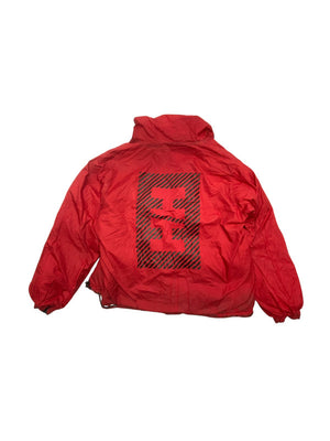 Black-Red Helly Hansen Reverse Puffer Jacket Men's Medium