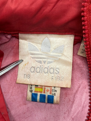 Vintage 90s Red Adidas Windbreaker Men's XL
