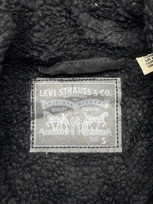 Black Levi's Fleece Jacket Men's Small