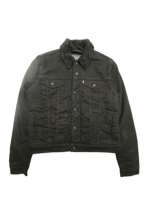 Black Levi's Fleece Jacket Men's Small