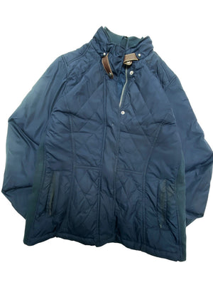 Navy Tommy Quilted Padded Jacket Women's Large