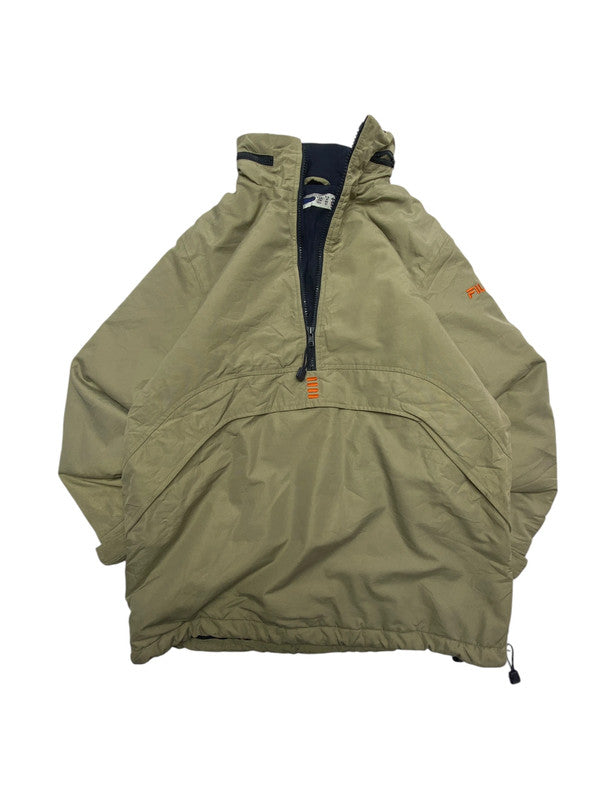Khaki FILA Anorak Jacket Men's Medium