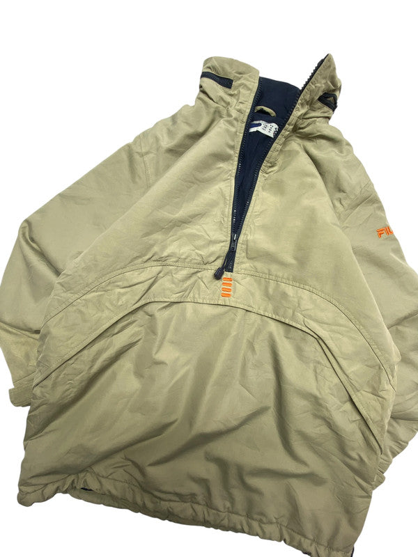 Khaki FILA Anorak Jacket Men's Medium