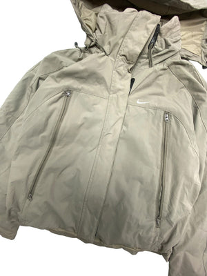 00s Khaki Nike Padded Jacket Men's Small