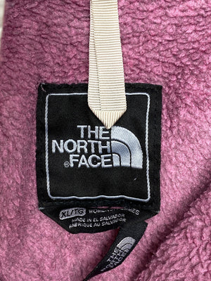 Cream-Purple The North Face Fleece Jacket Women's XL