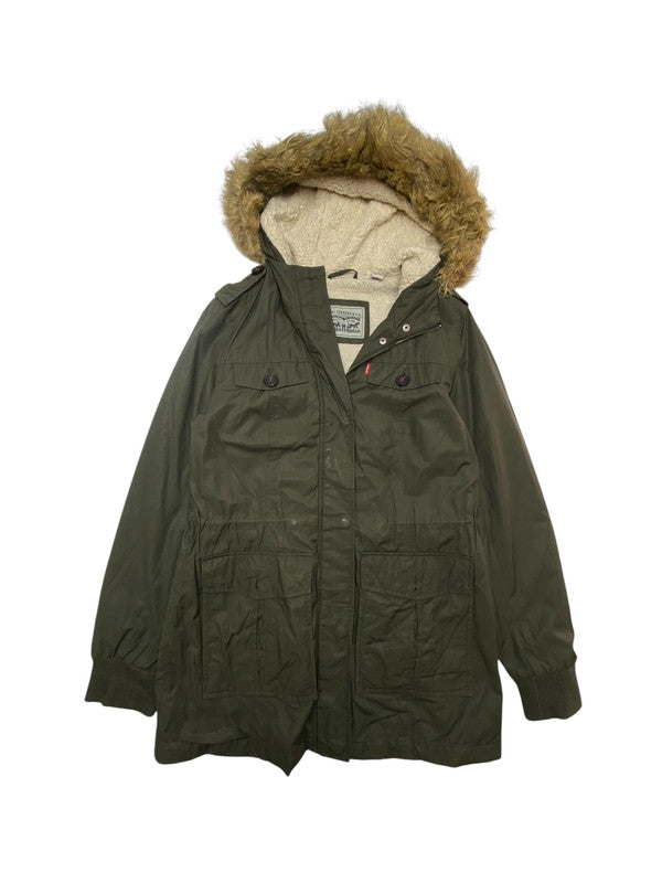 Dark Green Levi's Parka Women's Small
