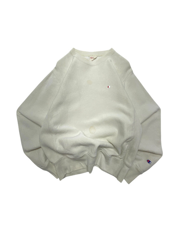 Cream Champion Sweatshirt Men's Small