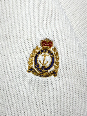 White Ralph Lauren Embroidery Half-zip Jumper Men's XL