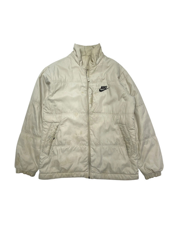 00s Cream Nike Puffer Jacket Women's XXL