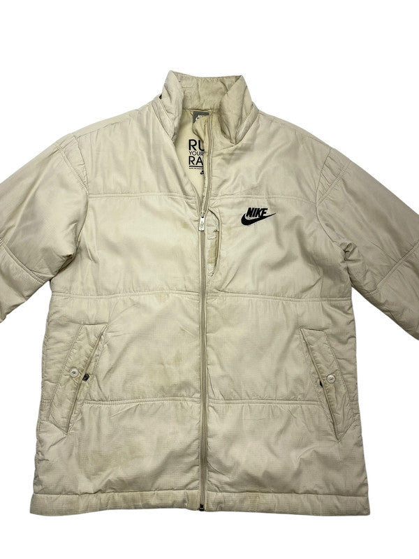 00s Cream Nike Puffer Jacket Women's XXL
