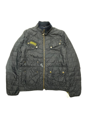 Black Barbour International Quilted Jacket Women's Large