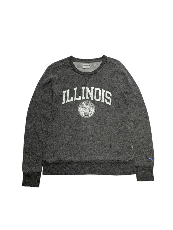 Grey Champion Print Sweatshirt Men's Small