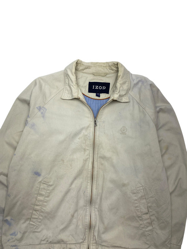 Cream IZOD Harrington Jacket Men's XL
