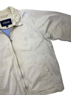 Cream IZOD Harrington Jacket Men's XL