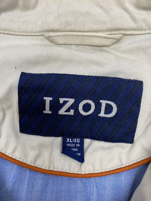 Cream IZOD Harrington Jacket Men's XL