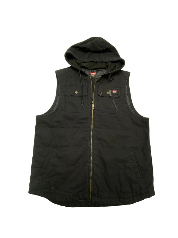 Black Wrangler Workwear Gilet Men's XL