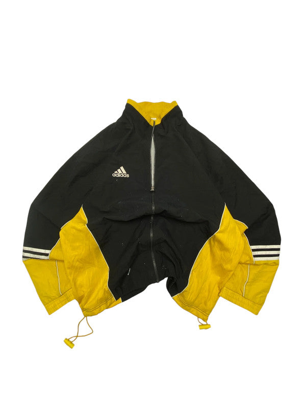 Vintage 90s Black-Yellow Adidas Windbreaker Men's XL