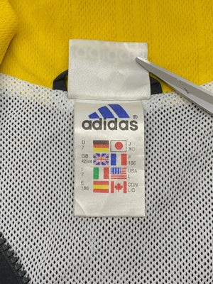 Vintage 90s Black-Yellow Adidas Windbreaker Men's XL