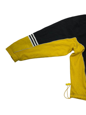 Vintage 90s Black-Yellow Adidas Windbreaker Men's XL