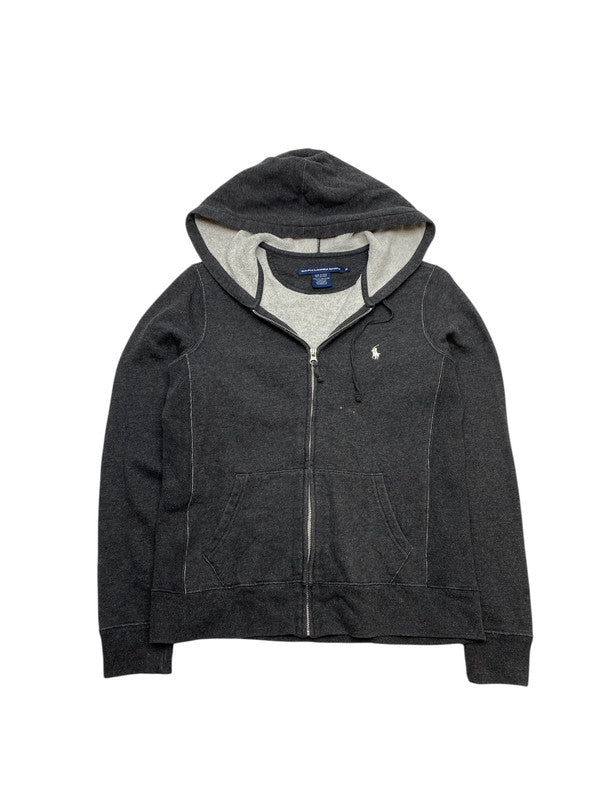 Black Ralph Lauren Sport Zip-through Hoodie Women's Medium