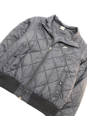 00s Black Nike Quilted Jacket Men's Large
