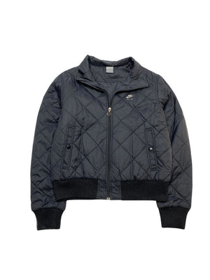 00s Black Nike Quilted Jacket Men's Large
