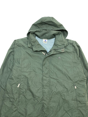 Vintage 90s Dark Green Adidas Windbreaker Men's XL