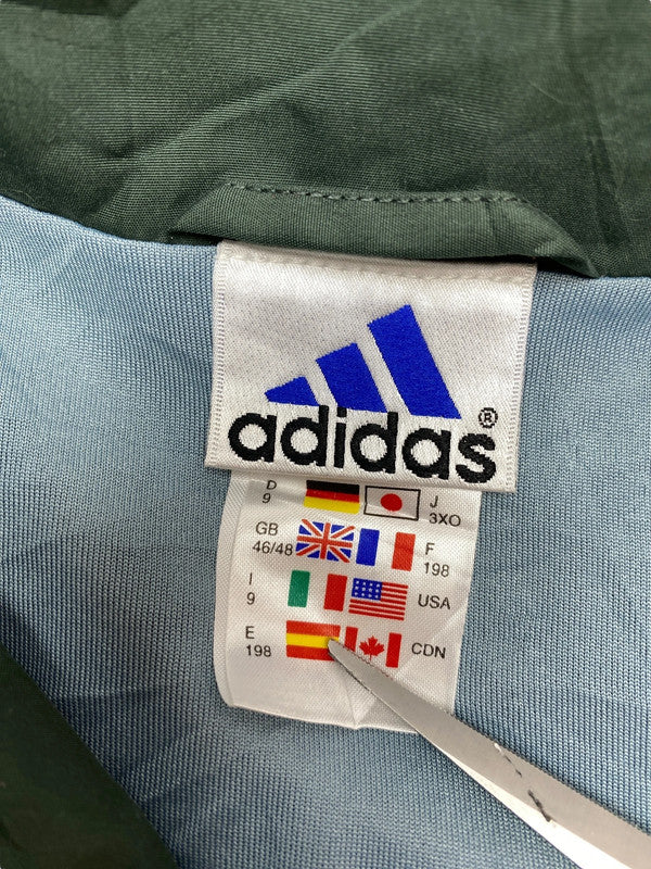 Vintage 90s Dark Green Adidas Windbreaker Men's XL