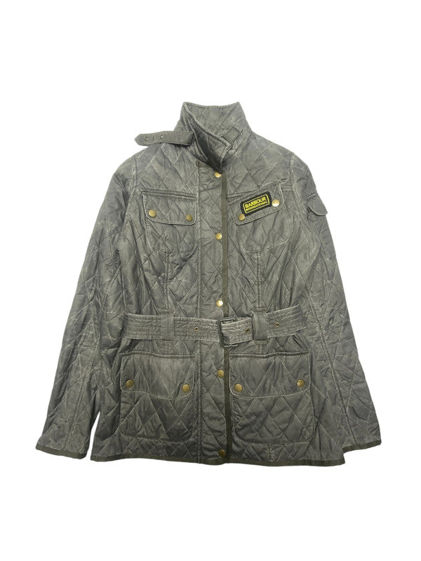 Olive Green Barbour International Quilted Jacket Women's Small