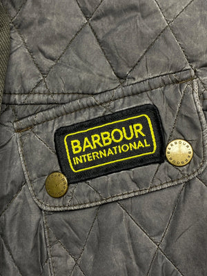 Olive Green Barbour International Quilted Jacket Women's Small