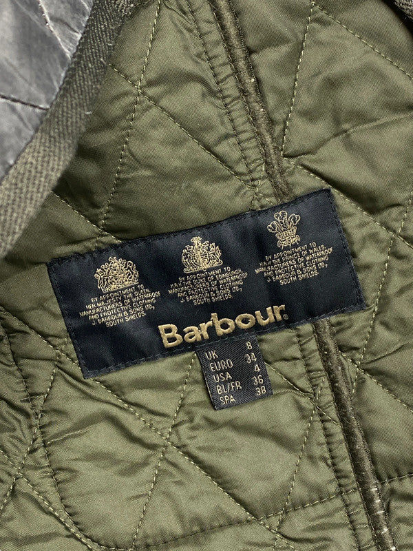 Olive Green Barbour International Quilted Jacket Women's Small