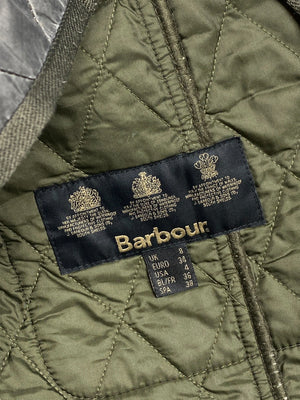 Olive Green Barbour International Quilted Jacket Women's Small