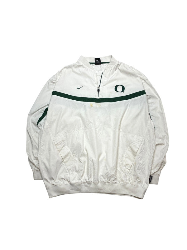 Vintage 90s White Nike Half-zip Pullover Men's Large