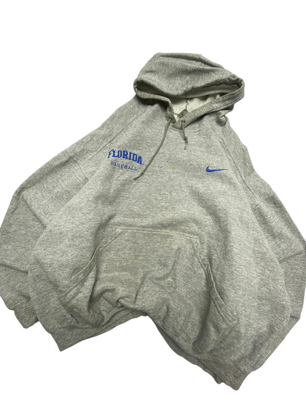 Grey Nike Embroidery Hoodie Men's XL