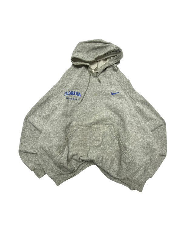 Grey Nike Embroidery Hoodie Men's XL