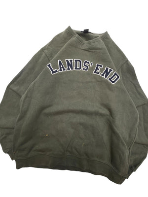 Dark Green Lands' End Sweatshirt Women's Medium